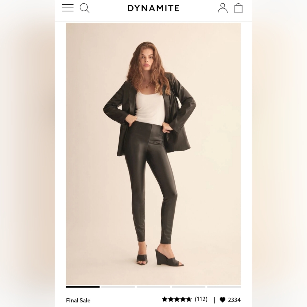 Dynamite Faux Leather Leggings